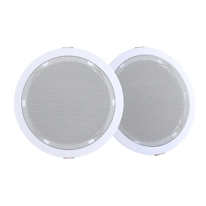 2 x 6″ In Ceiling Speakers Home 80W Speaker Theatre Stereo Outdoor Multi Room