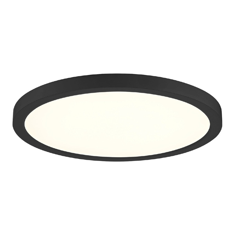 Artemis 15″ Round 5CCT Flush Mount Black