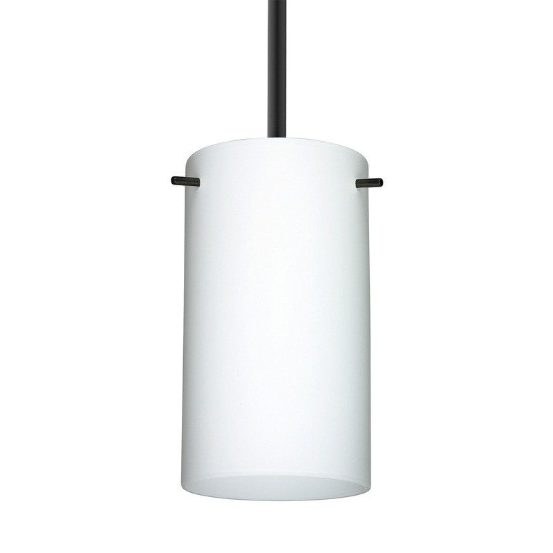Besa 1TT-440407-BK Besa Stilo 7 Stem Pendant One Light Pendant Black