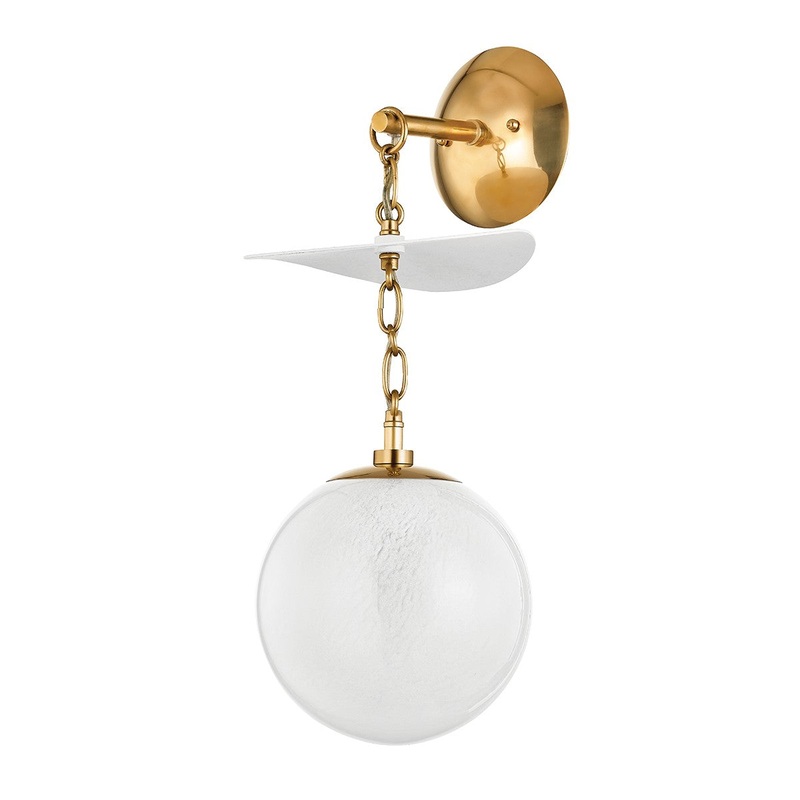 Corbett Lighting 419-01-VB/GSW Antoinette One Light Wall Sconce Vintage Brass