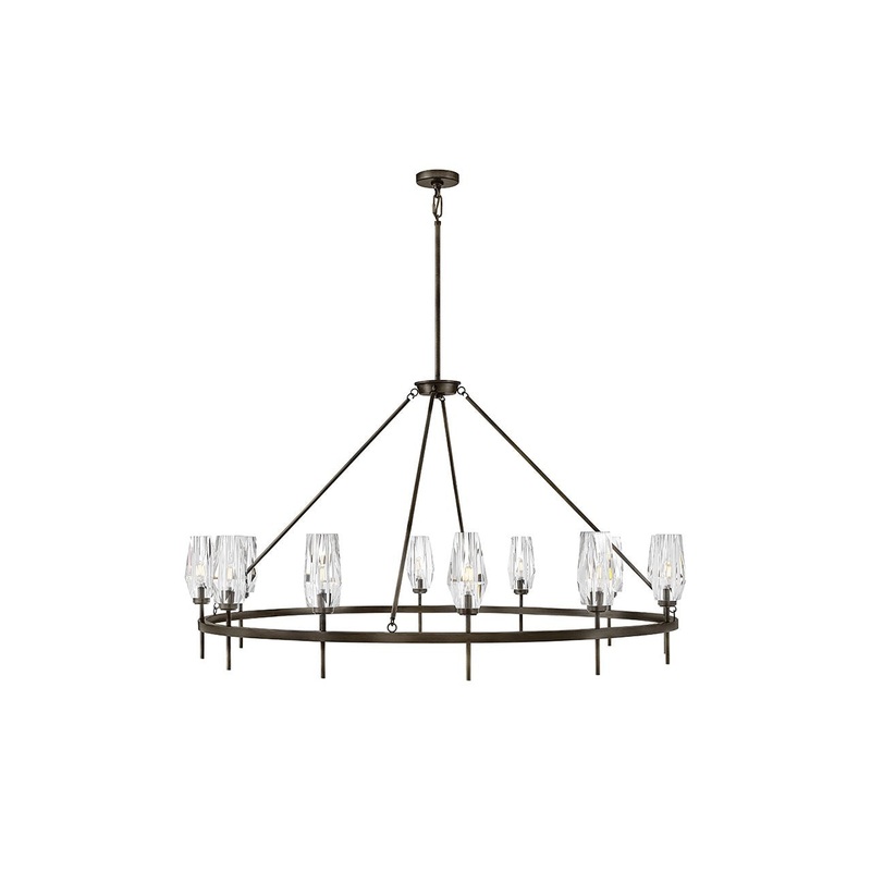 LED Chandelier from the Ana Collection in Black Oxide Finish by Hinkley