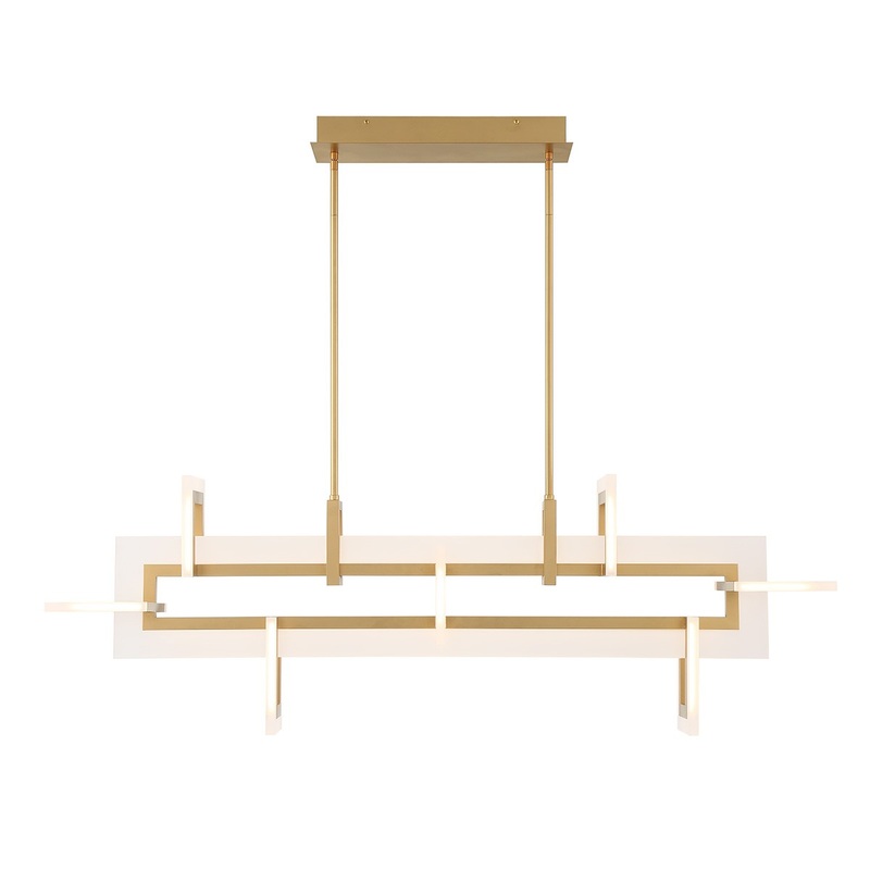LED Chandelier from the Inizio Collection in Gold Finish by Eurofase