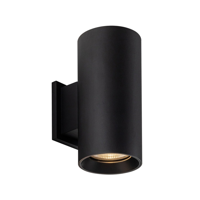 LED Exterior Wall Mount from the Lorna Collection in Textured Black Finish by Kuzco Lighting