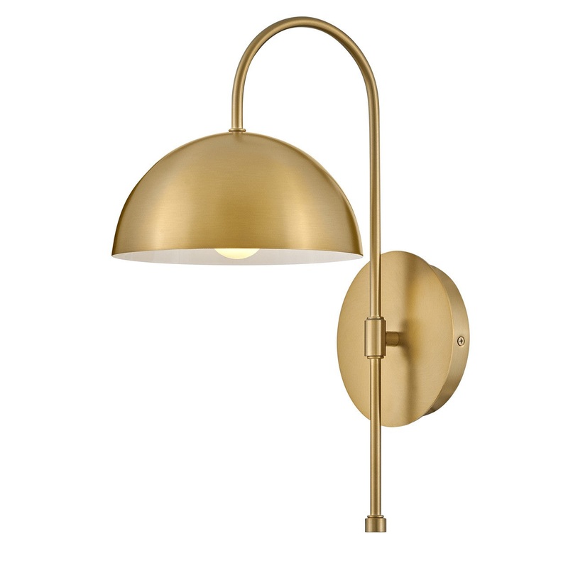 LED Wall Sconce from the Lou Collection in Lacquered Brass Finish by Lark