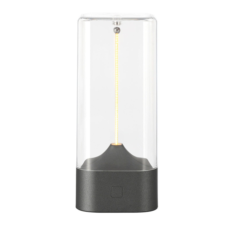 Magnetic Levitating Night Light with Flexible LED – USB-C Rechargeable, Stepless Dimming & Outdoor Hook(black)
