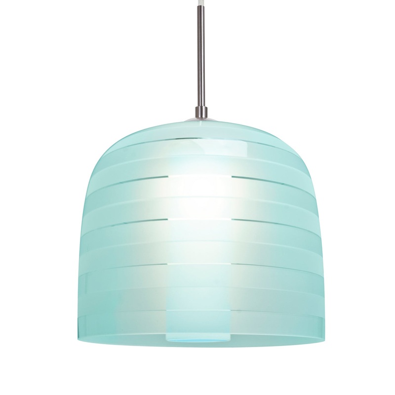One Light Pendant from the Mitzi 10 Collection in Satin Nickel Finish by Besa