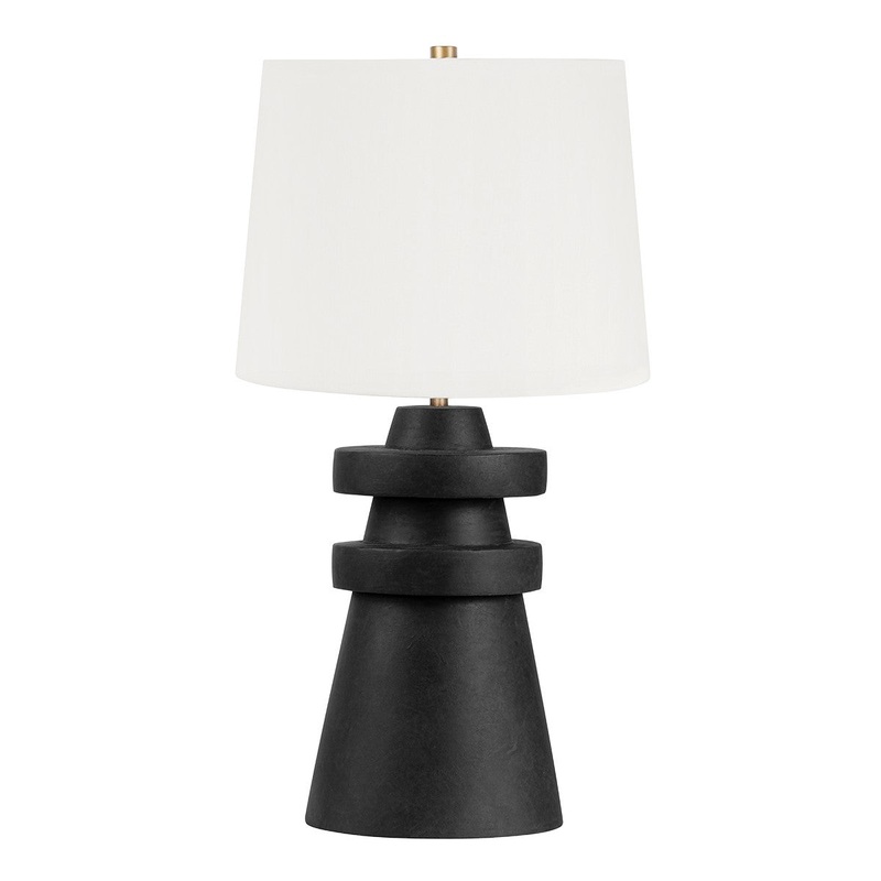 One Light Table Lamp from the Grover Collection in Patina Brass Finish by Troy Lighting