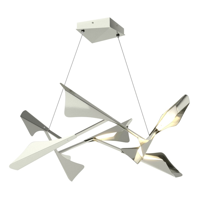 Plume 8-Light LED Pendant Sterling Sterling