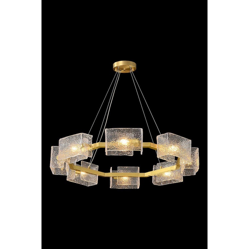 Sofia 8-Light Pendant Antique Brass