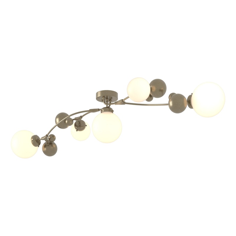 Sprig Semi-Flush Soft Gold Opal Glass (GG)