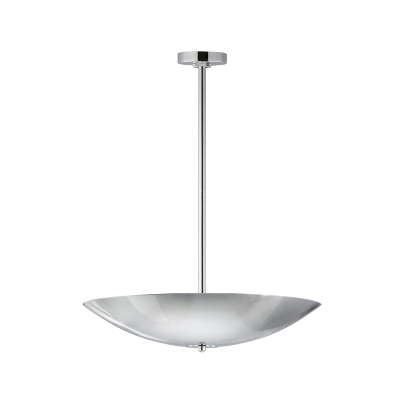 Vesta 24″ LED Pendant/Semi-Flush Polished Chrome