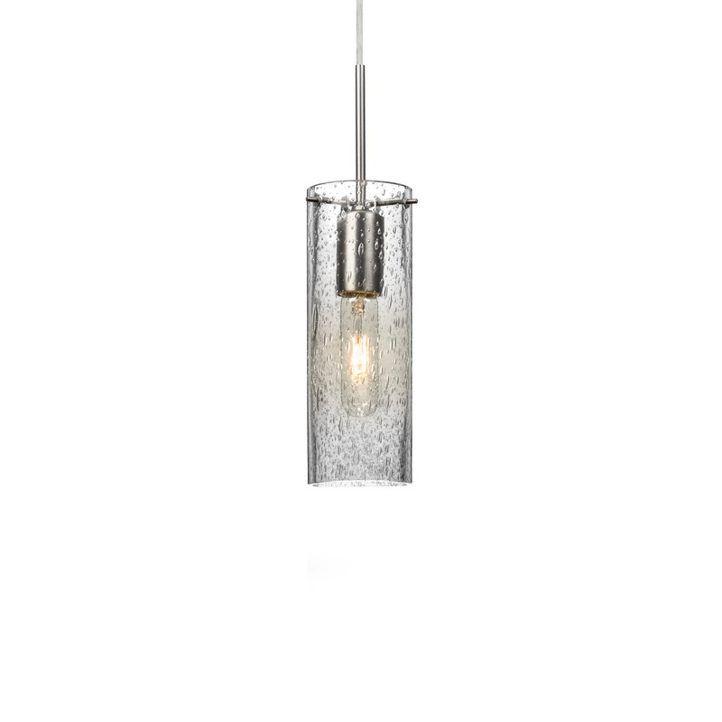Besa 1JT-JUNI10CL-SN Juni One Light Pendant Satin Nickel