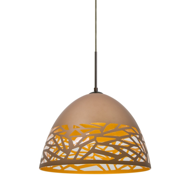 Besa 1JT-KIEVCP-LED-BR Kiev One Light Pendant Bronze