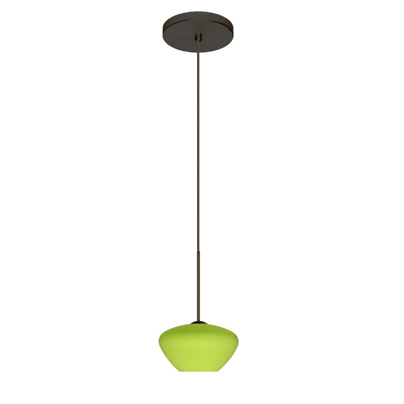 Besa 1XT-541035-BR Peri One Light Pendant Bronze