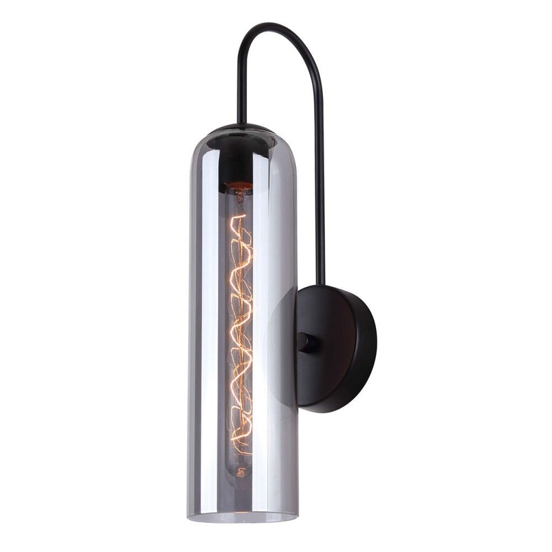 Canarm IWF740B01BK Eloise One Light Wall Sconce Matte Black