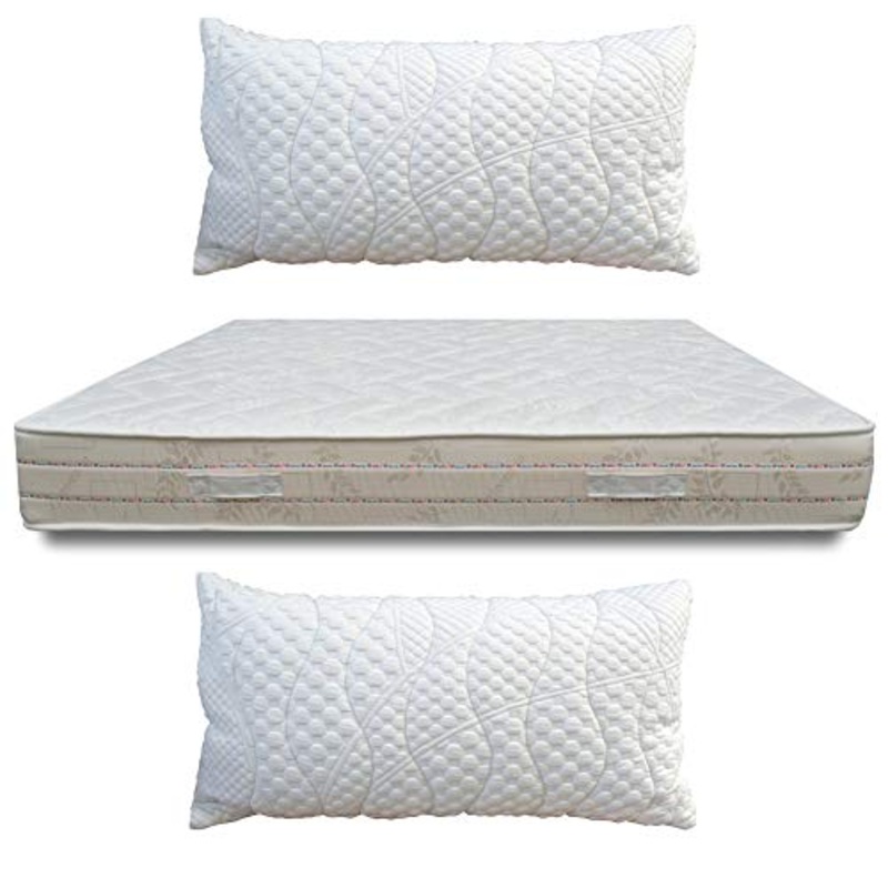 Materasso H23cm – Perfetto Lux – Materasso MEMORY FOAM accogliente che si adatta alle forme del corpo, ORTOPEDICO in Airpur ANALLERGICO, materasso matrimoniale 160×190 + 2 cuscini memory