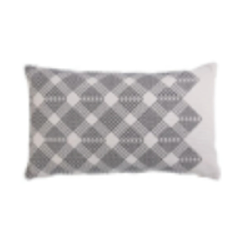 Valence Cotton Grey Cushion by Bedding House