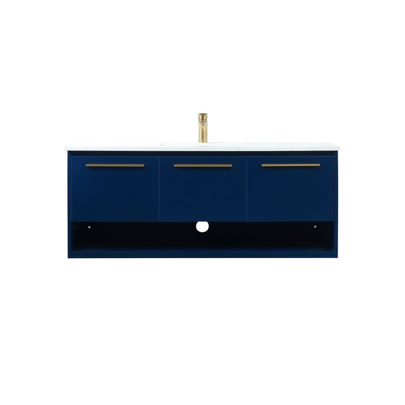Vanity Sink Set from the Roman Collection in Blue Finish by Elegant Lighting