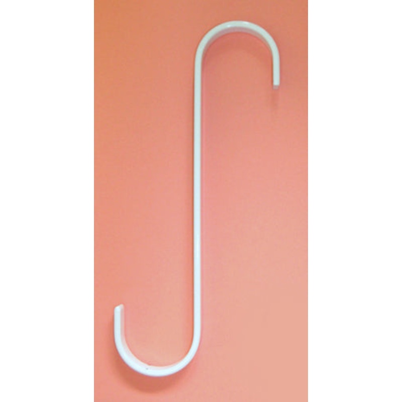 Village Wrought Iron SH-7-W S Hook 7 Inch WHITE **FINAL SALE – Non-returnable**