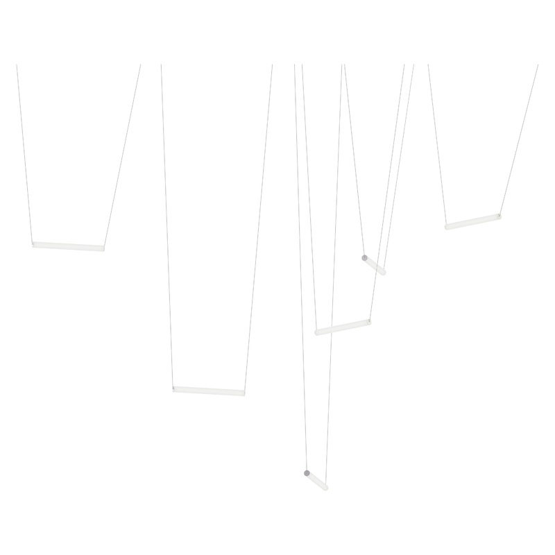 Yo Linea 6-Luminaire Configuration Natural Anodized