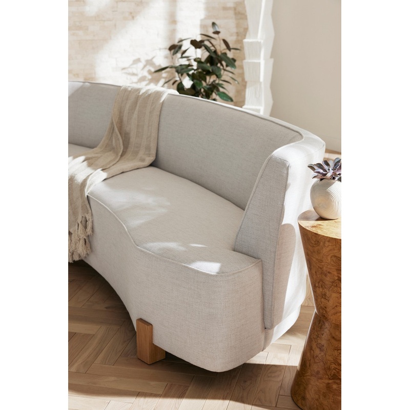 Arteriors FFU06 Claude Sofa Heron/White Oyster