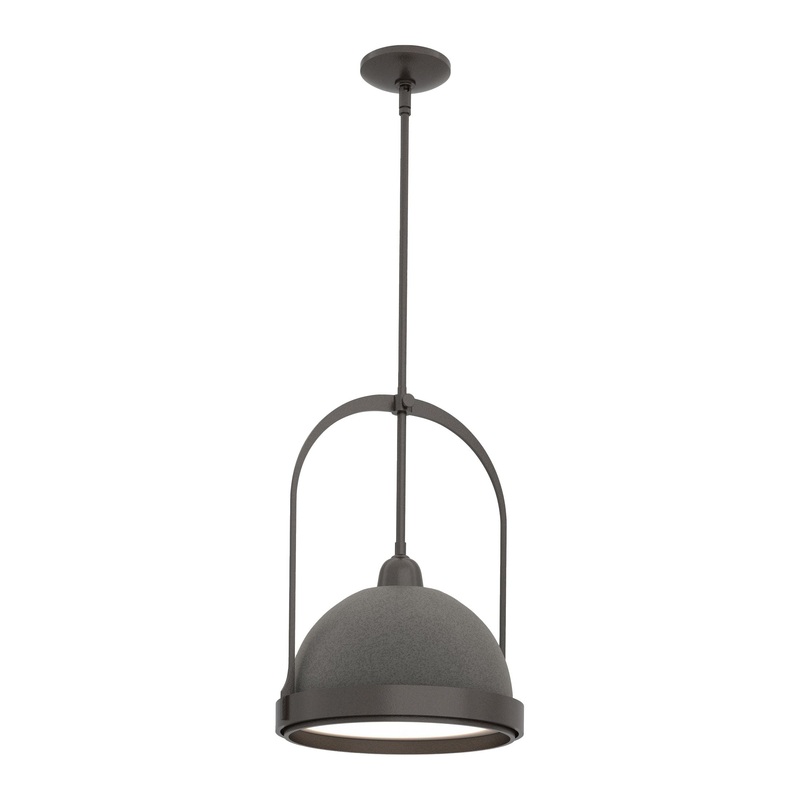 Atlas Small Pendant Oil Rubbed Bronze Natural Iron