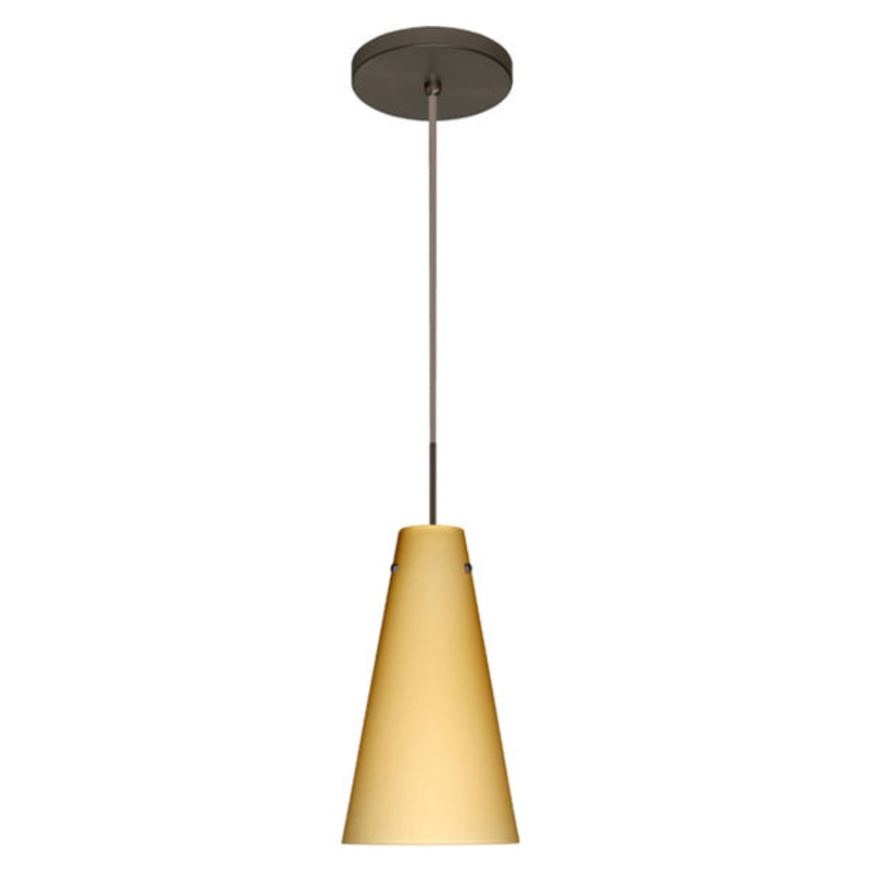 Besa 1JT-4124VM-BR Cierro One Light Pendant Bronze