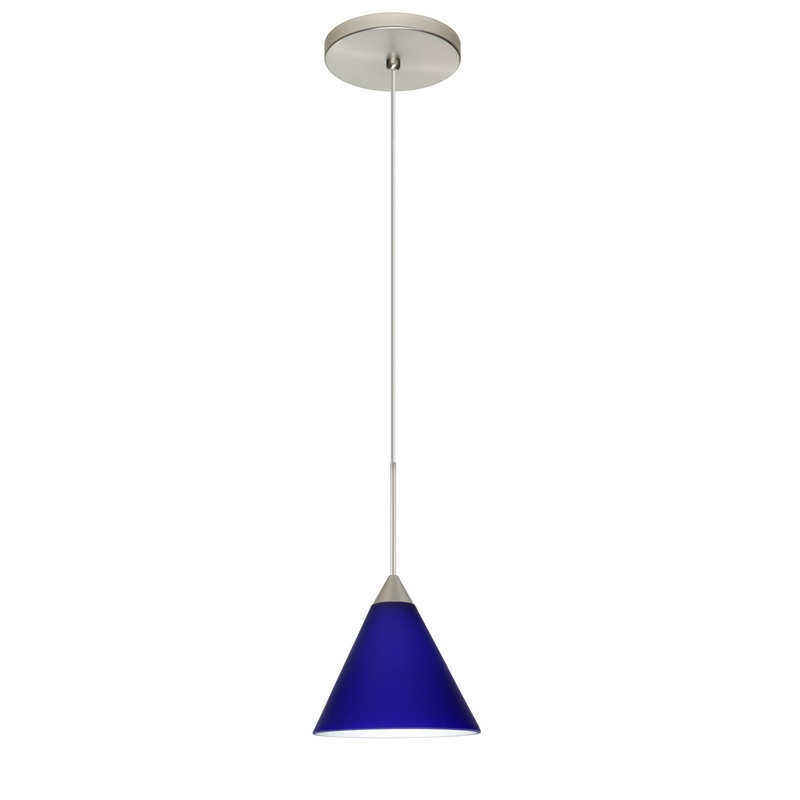 Besa 1XT-5121CM-LED-SN Kani One Light Pendant Satin Nickel (Discontinued)