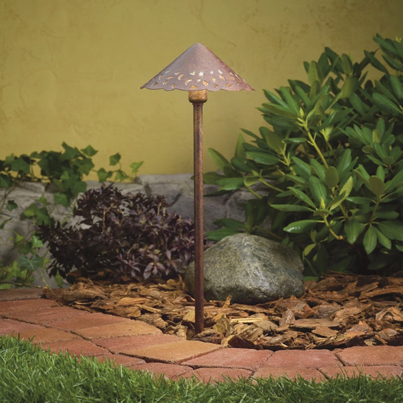 Kichler 15471TZT One Light Hammered Roof, Textured Tannery Bronze