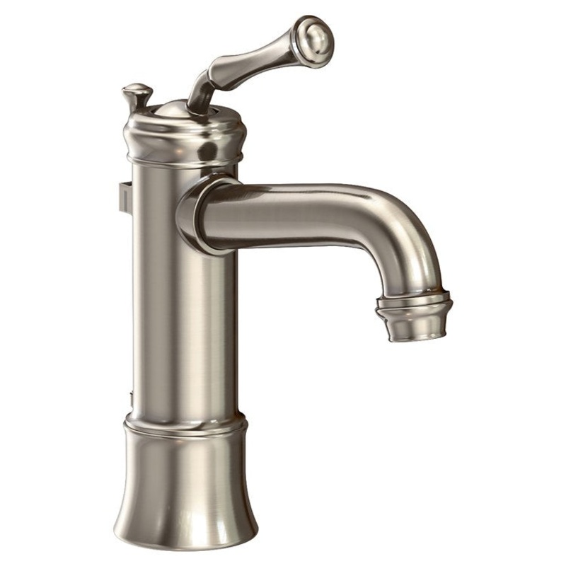 Lavatory Faucet Astor 1 Lever ADA WaterSense Antique Nickel 1.2 Gallons per Minute Pop-Up 1 Hole