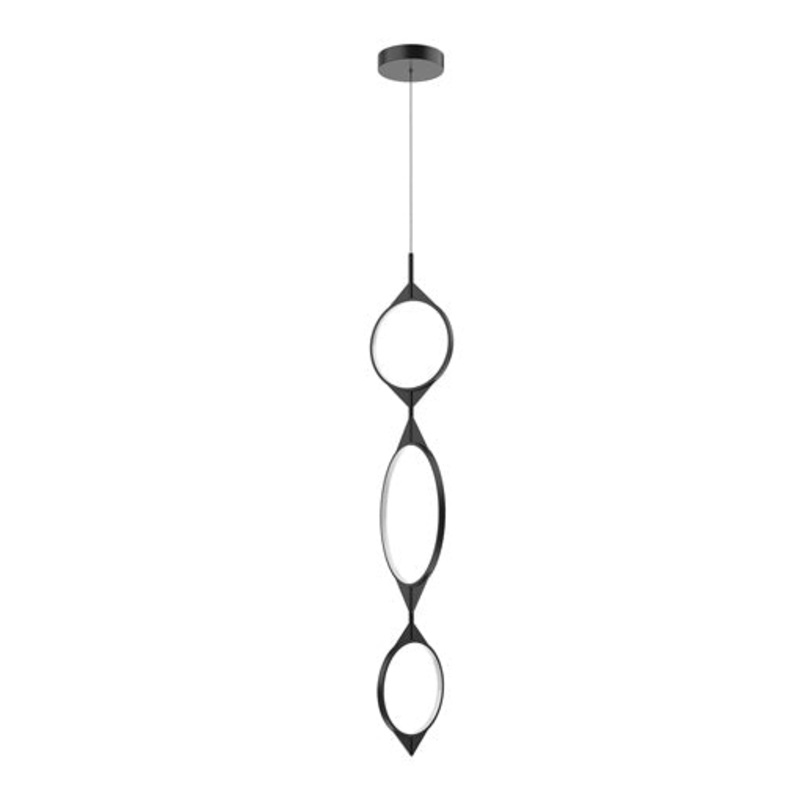 LED Pendant from the Serif Collection in Black Finish by Kuzco Lighting