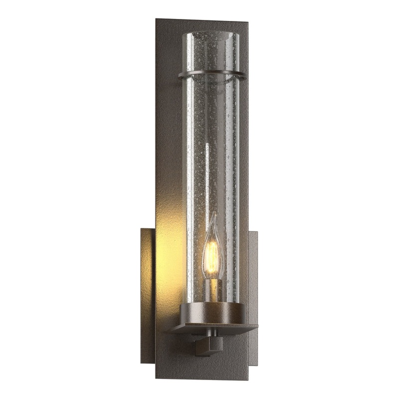 New Town Sconce Oil Rubbed Bronze Seeded Clear Glass (II)