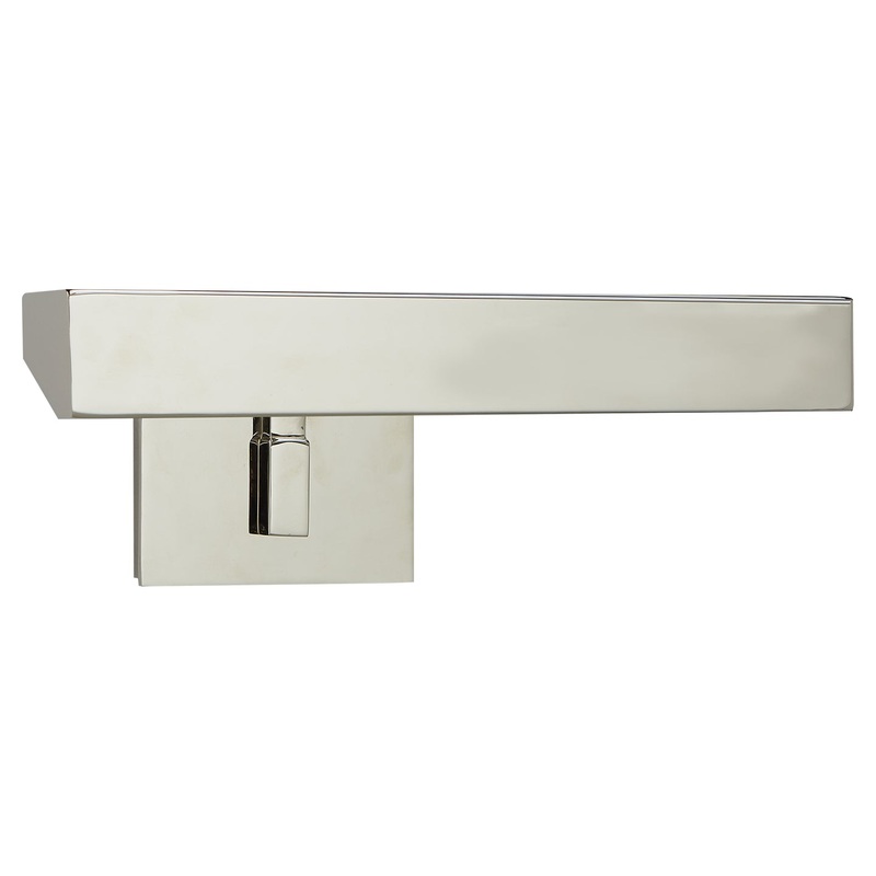 Two Light Picture Light from the Mcclain Collection in Polished Nickel Finish by Visual Comfort Signature