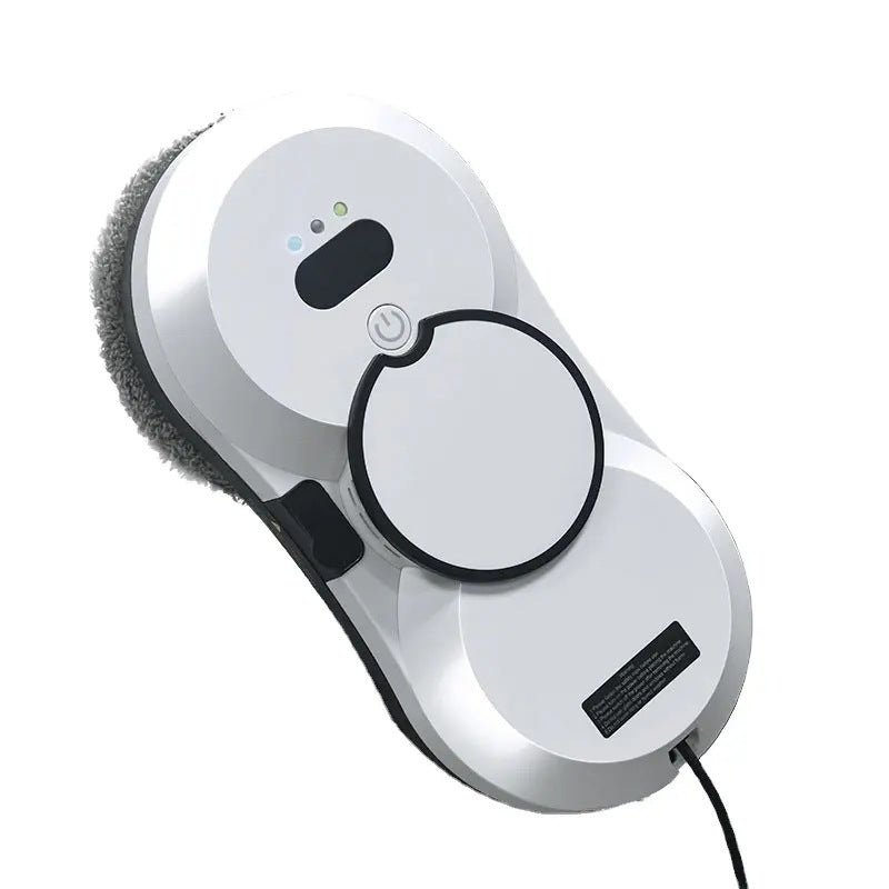 White Smart Window Cleaning Robot – 5600Pa Strong Suction, Auto Water Spray, 3 Cleaning Modes with UPS Power Backup
