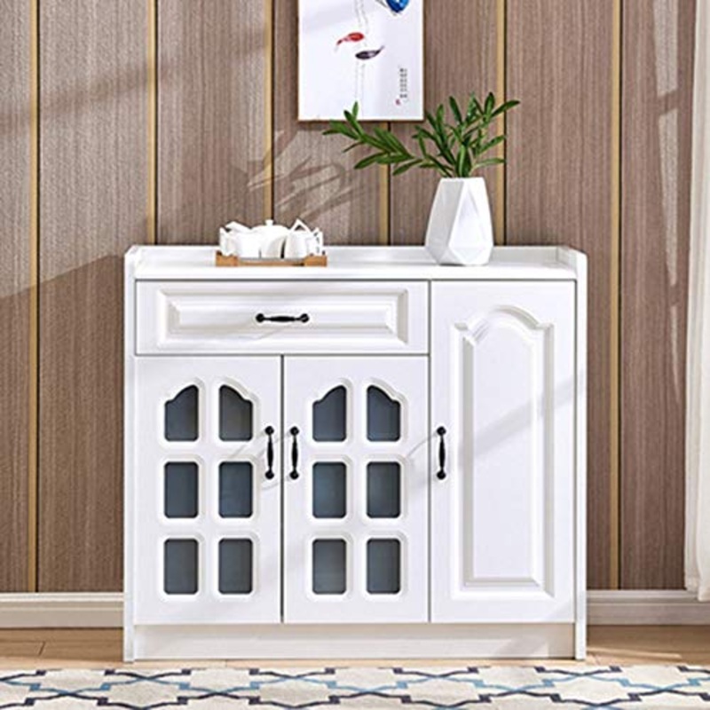 YLiansong-home Cassettiera in Piedi Gabinetto Governo di immagazzinaggio Sala da Pranzo Salotto Corridoio Camera credenza in Legno (Color : White, Size : 100x40x88cm)