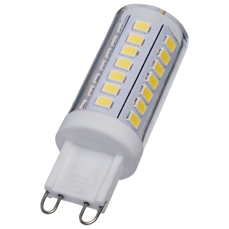 5 Watt Mini LED – G9 Base – 5000K – Clear Finish – 120 Volt Light Bulb by Satco