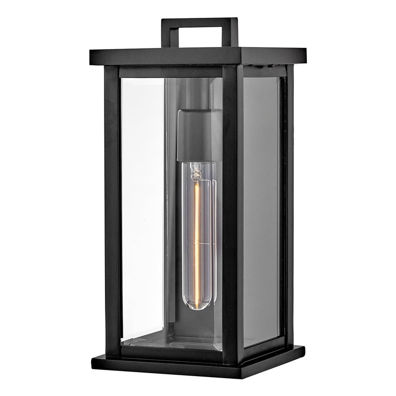 LED Outdoor Wall Mount from the Weymouth Collection in Black Finish by Hinkley