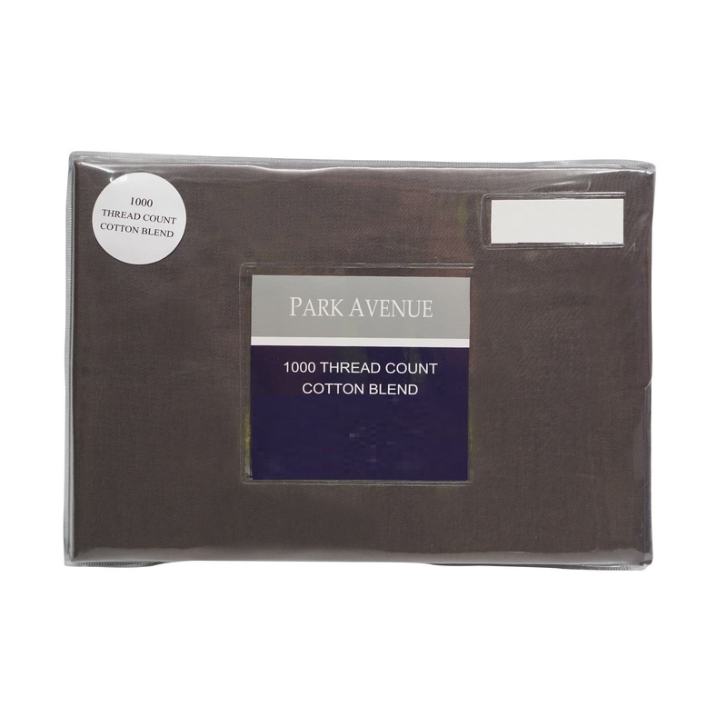 Park Avenue 1000TC Cotton Blend Sheet & Pillowcases Set Hotel Quality Bedding – Single – Charcoal