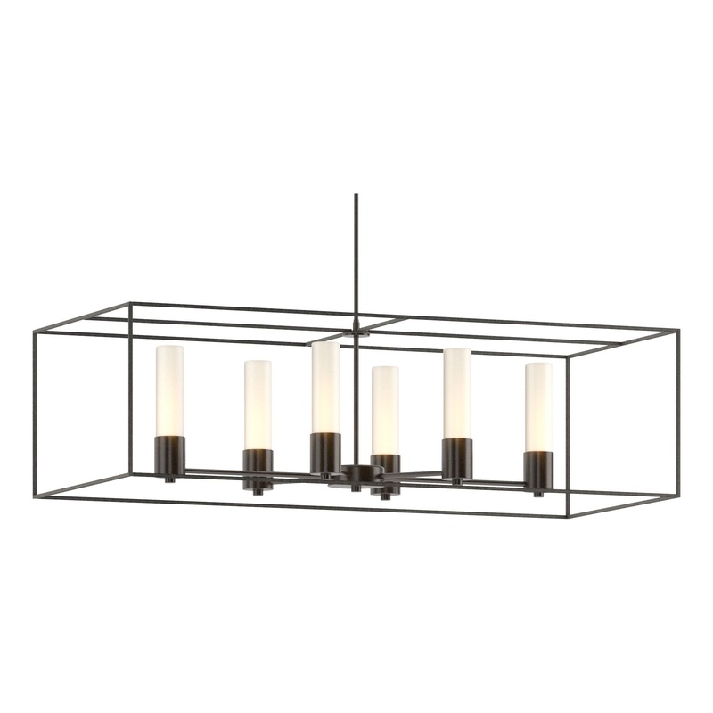 Portico Pendant Oil Rubbed Bronze Natural Iron Opal Glass (GG)
