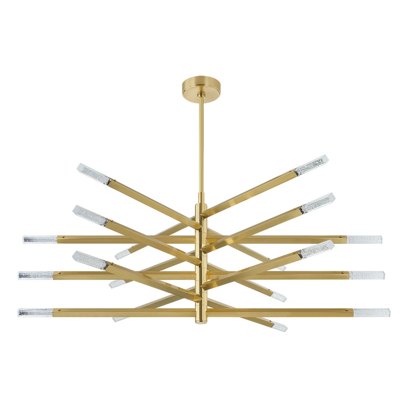 Strasbourg 18-Light LED Chandelier Vintage Brass
