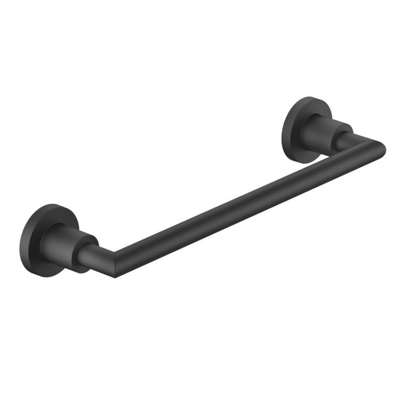 Towel Bar TARA 12 Inch Matte Black Brass Alloy