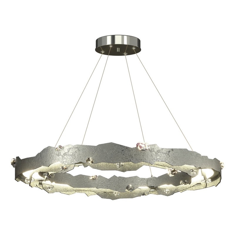 Trove LED Circular Pendant Sterling