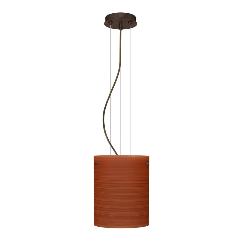Besa 1KG-4006CH-LED-BR Tamburo One Light Pendant Bronze