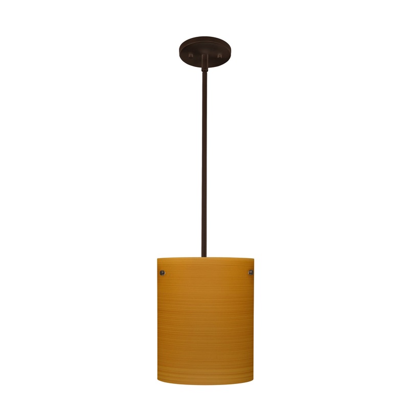 Besa 1TT-4006OK-LED-BR Tamburo One Light Pendant Bronze