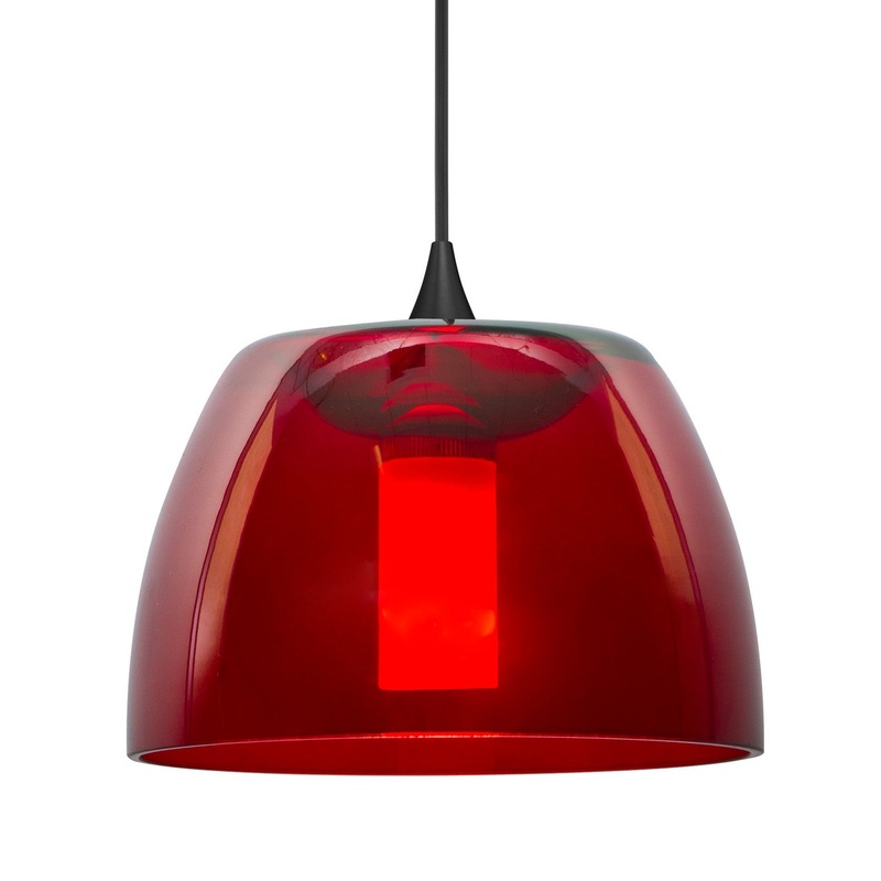 Besa 1XC-SPURRD-BK Besa Spur Pendant One Light Pendant Black