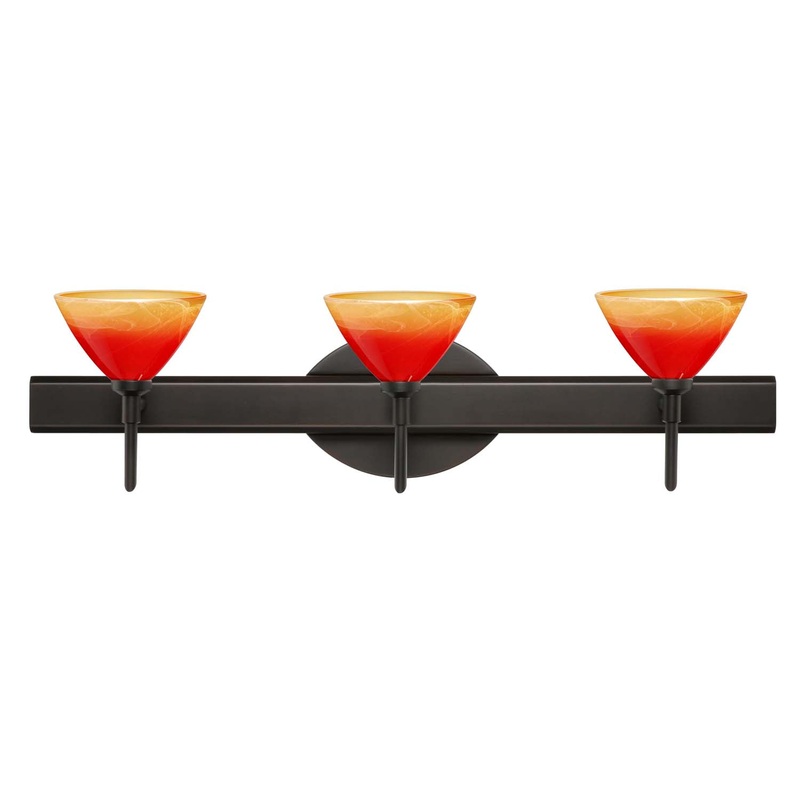 Besa 3SW-1743SL-BR Domi Three Light Wall Sconce Bronze