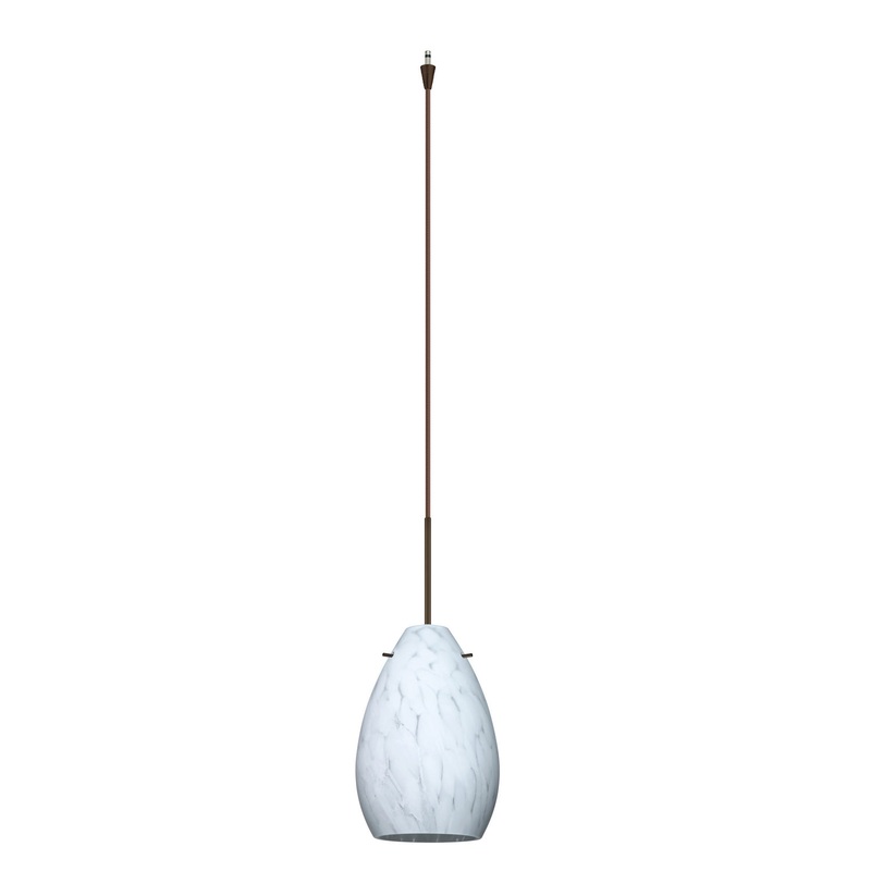 Besa XP-171319-BR Pera One Light Pendant Bronze