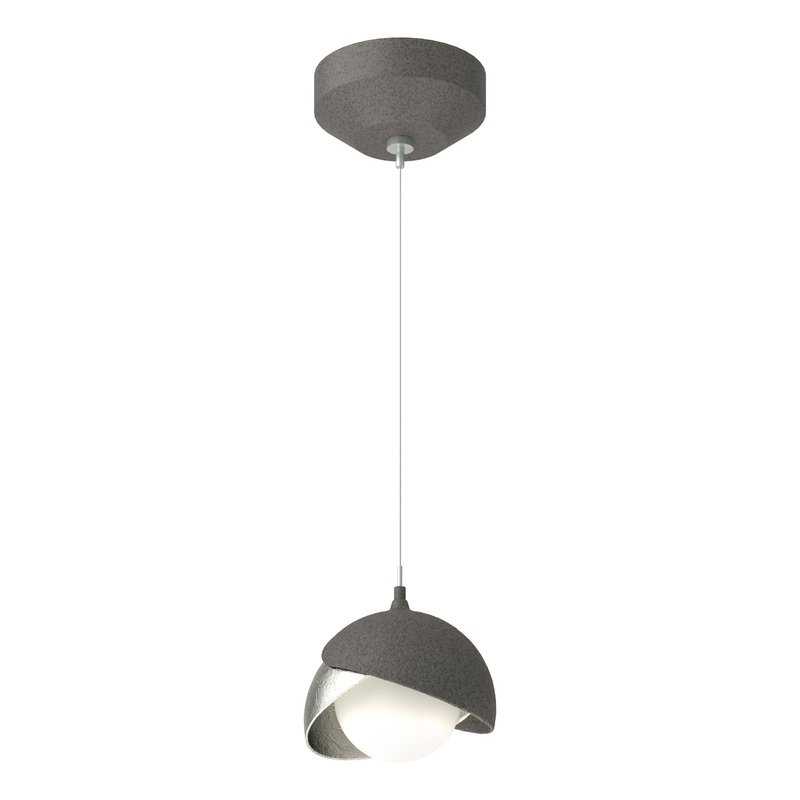 Brooklyn Double Shade Low Voltage Mini Pendant Natural Iron Sterling