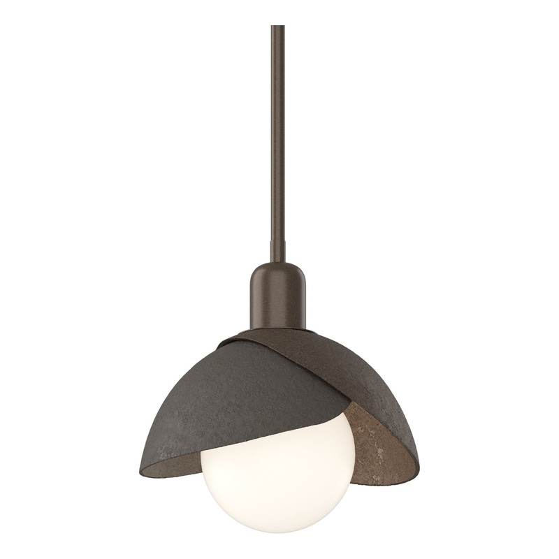 Brooklyn Double Shade Mini Pendant Bronze Dark Smoke