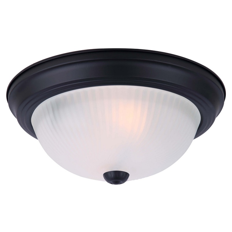 Canarm IFM213MBK-RGF Ifm213Mbk-Rgf Two Light Flush Mount Matte Black